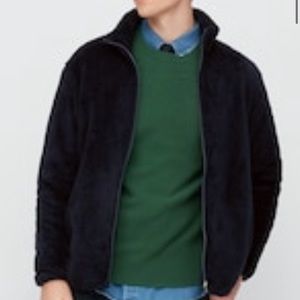Men’s Fluffy Yarn Fleece Full-Zip Jacket